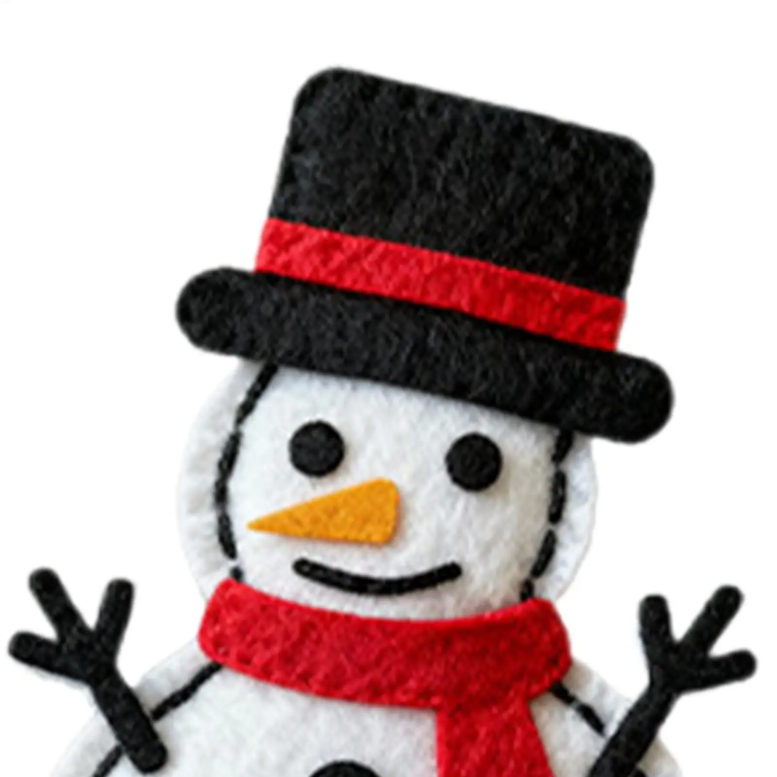 طقم خياطة للأطفال يصنع 6 قطع من زينة شجرة عيد الميلاد الممتعة لخياطة عيد الميلاد ورياض الأطفال والمرحلة وحفلات نافذة العطلات