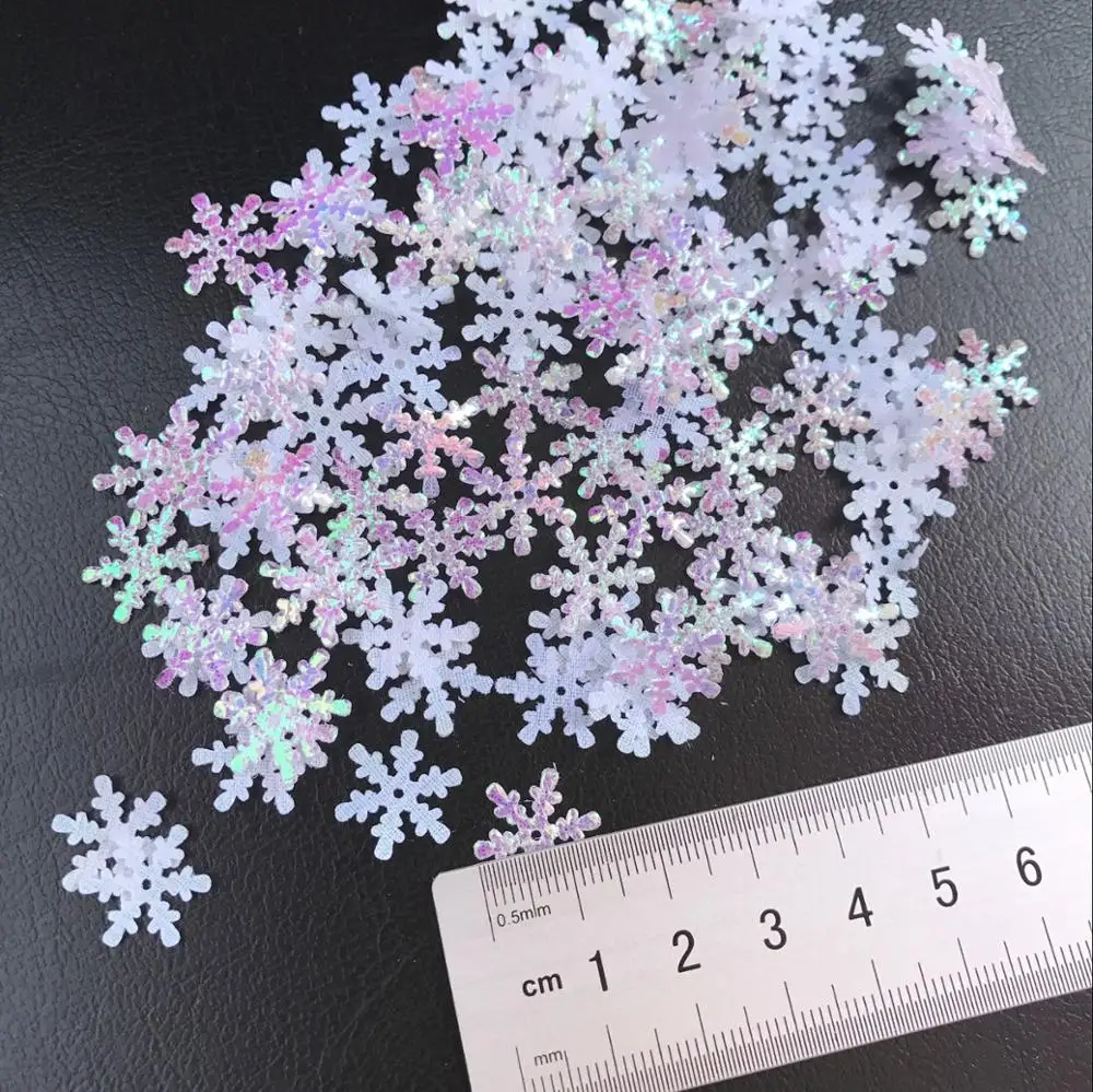 300Pcs/Bag Snowflake Frozen Party Snowflake Christmas Decorations For Home Winter Decorations Wedding Party Decoration