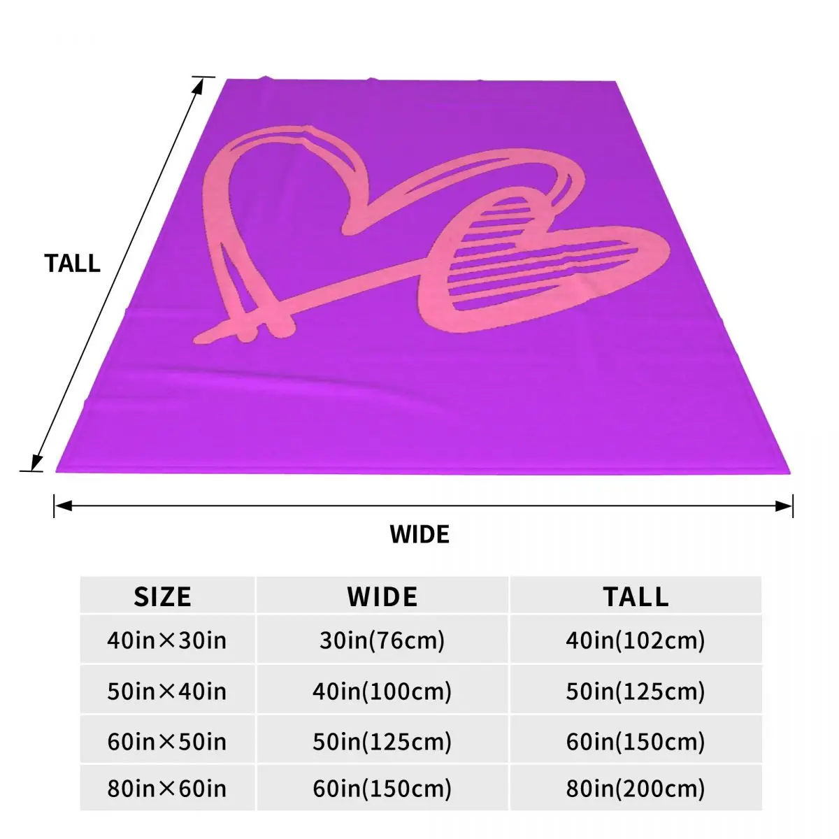 Pink Heart Pattern Blankets Flannel Sofa Throw Blanket Super Soft for Couch Bedding Outdoor Throws Bedspread Quilt