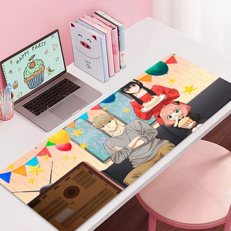 Alas Mouse Besar S-SPY×FAMILYs Keyboard Gaming Alas Mouse Gamer Di Atas Meja Alas Meja Coaster Karpet PC Anime HD Alas Mouse Anime