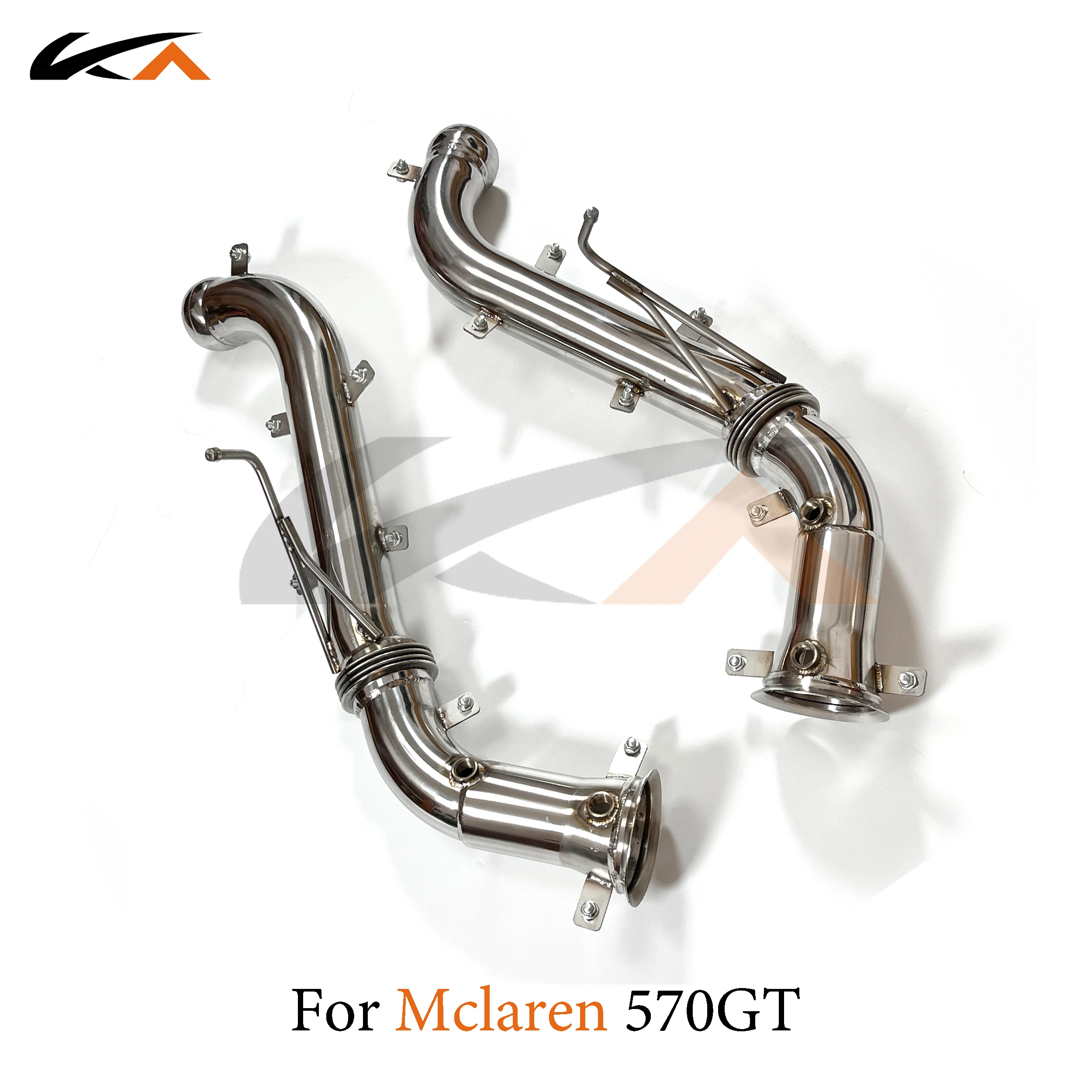 

KA Tuning exhaust system parts header stainless downpipe for McLaren 570GT 3.8T axle pipe performance catalysis heat shield