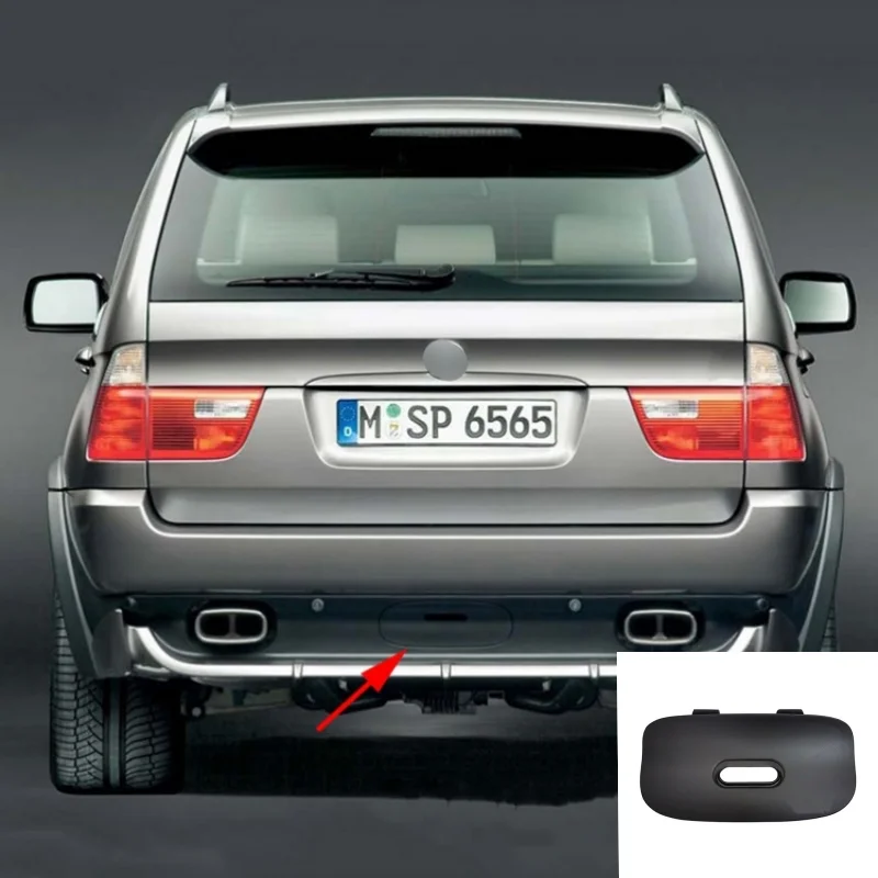 Car Rear Bumper Trailer Hitch Cover Plate for BMW X5 E53 1999-2006 Accessories 51128402327