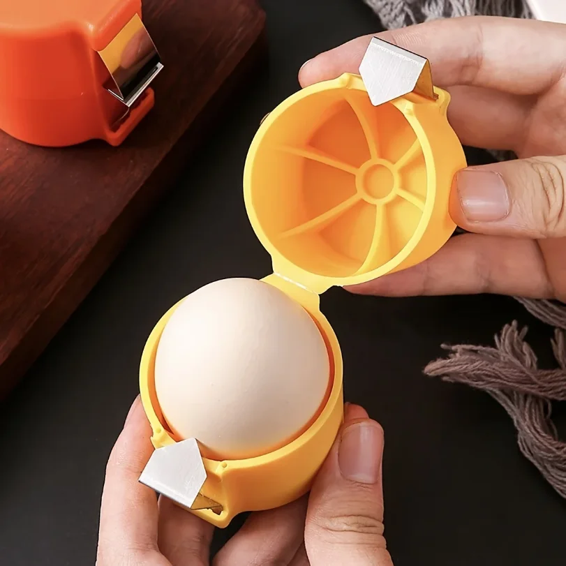 

3pcs Stainless Steel Eggshell Separator - Quick Peel & Yolk Splitter, Durable Kitchen Baking Essential with Easy-Grip