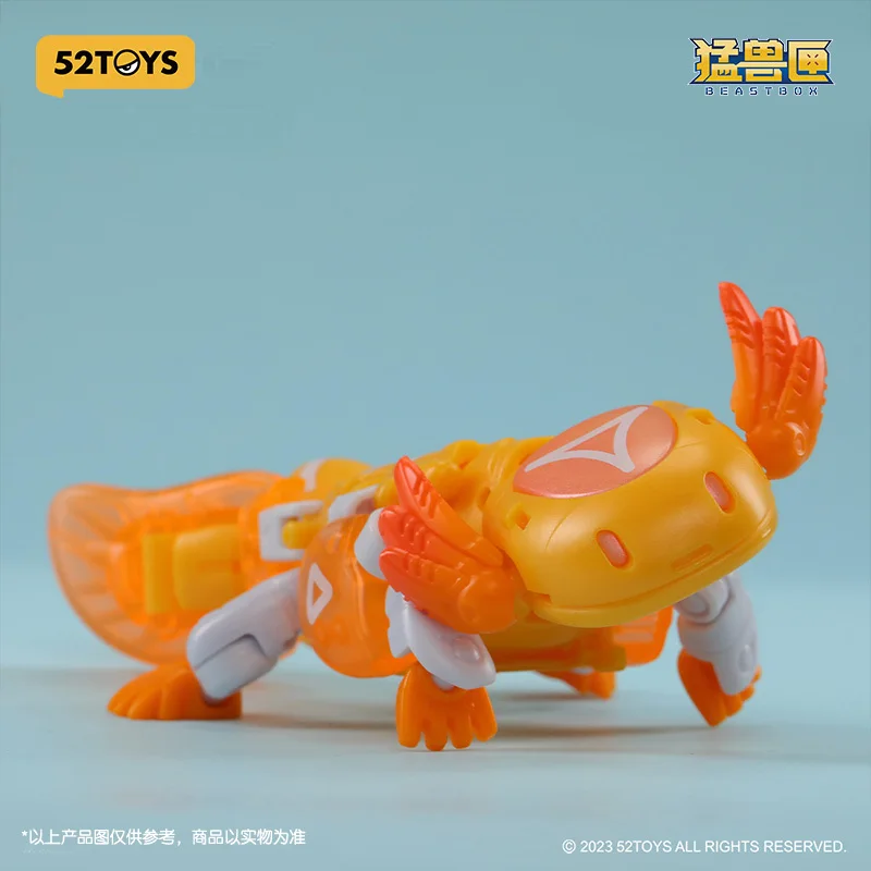 12CM 52TOYS BEASTBOX Ambystoma Mexicanum 변형 메카 모델 키트 퍼즐 장난감 관절형 액션 피규어 소년 수집품 선물