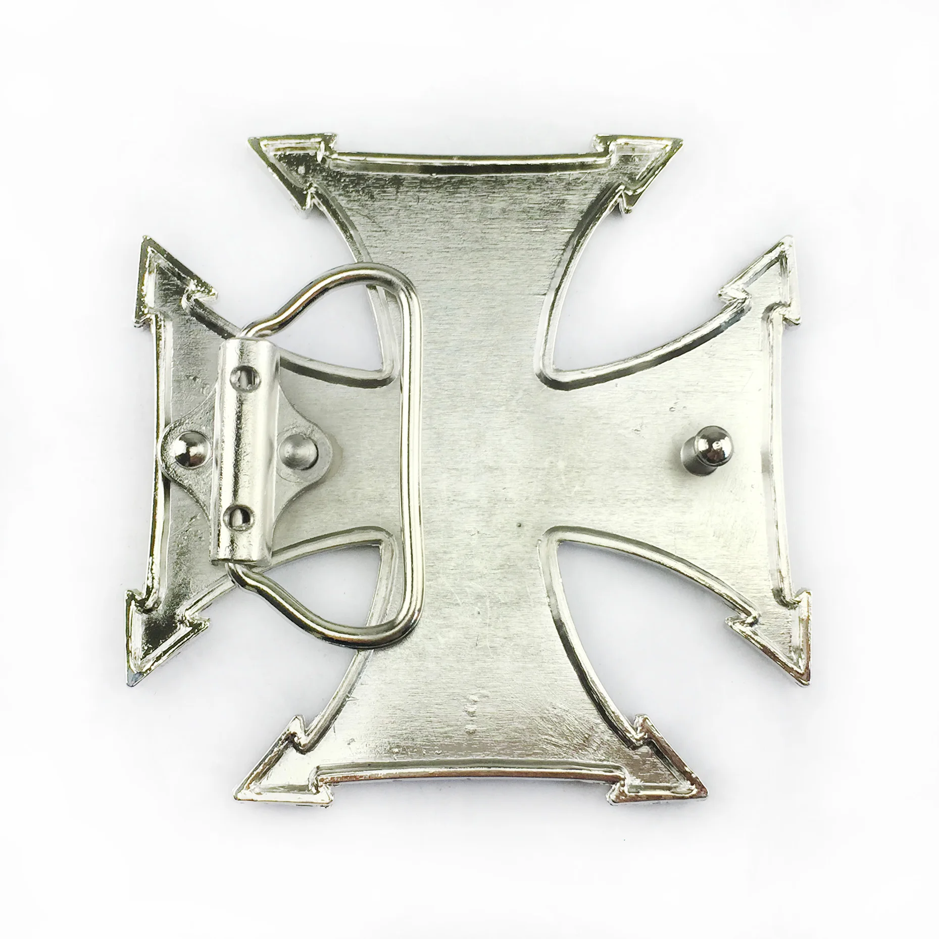 BuckleClub zinc alloy west coast chopper cross belt buckle FP-02144 with 4cm width loop