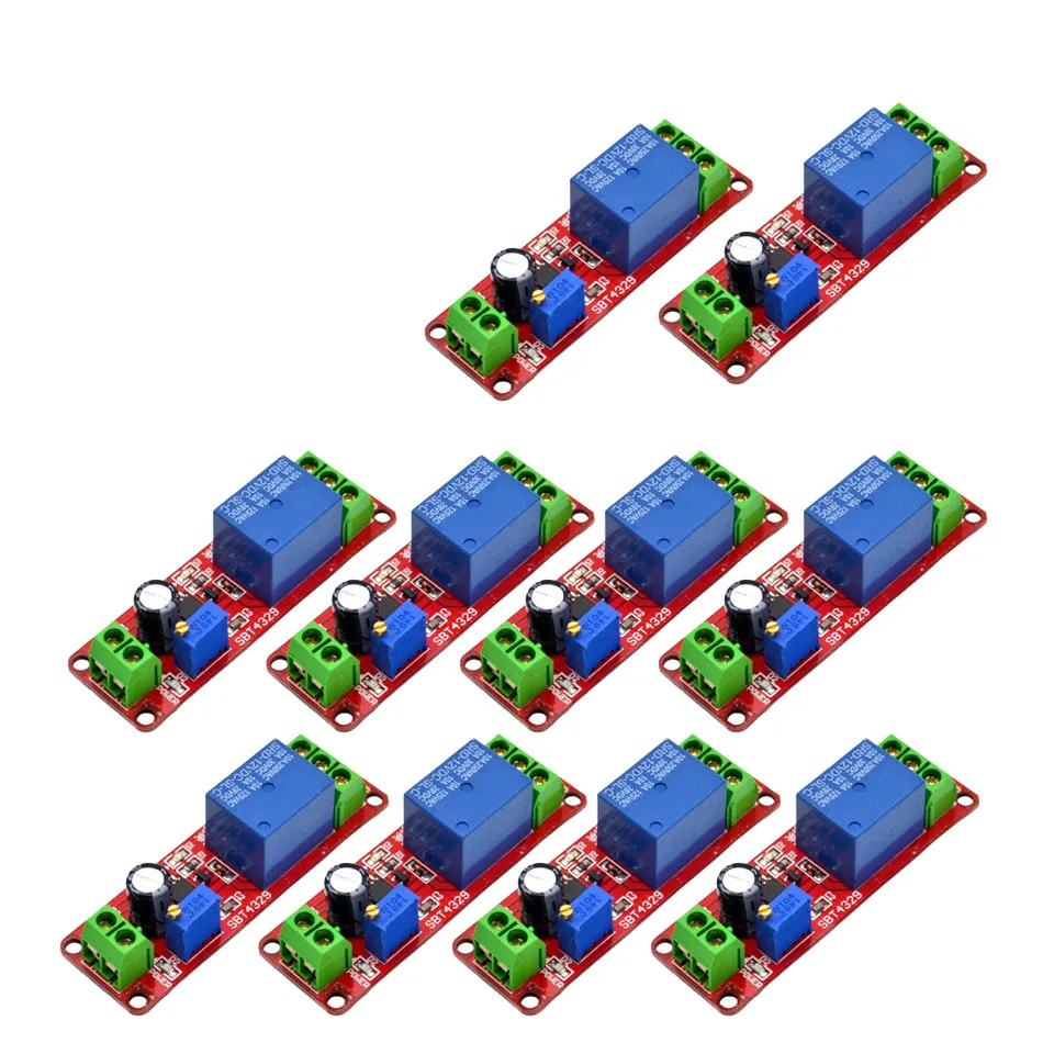 1/5/10pcs NE555 DK555 Timer Switch Adjustable Disconnect Module Time delay relay Module DC 12V Delay relay shield 0~10S