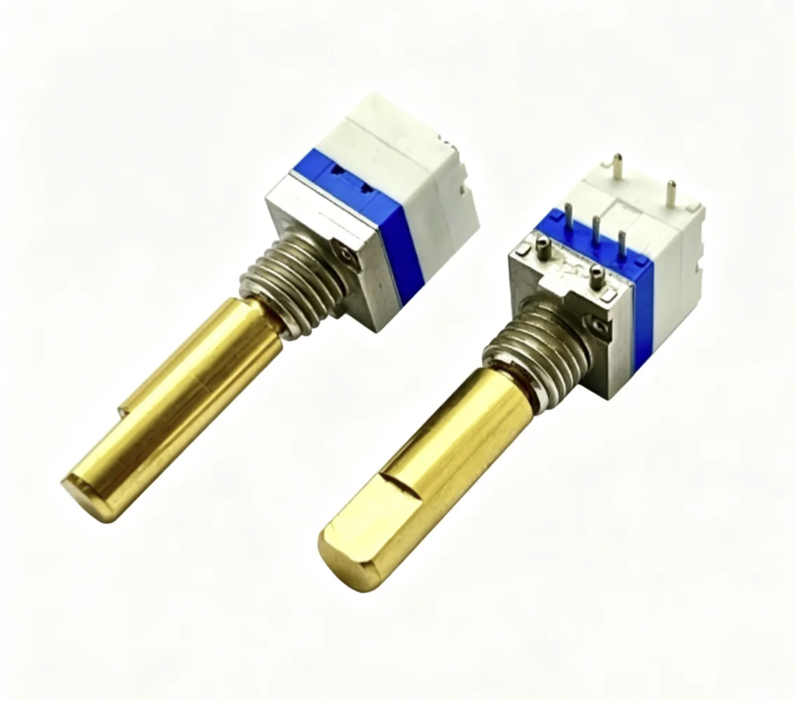 Lin Jiwei walkie-talkie dedicated encoder 360° rotation with push switch 20 position shaft length 21 1pcs
