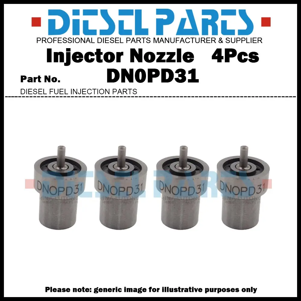 4Pcs Diesel Fuel Injector Nozzle DN0PD31 DNOPD31 for ​KUBOTA V3300 V3300T V3600 V3600T 093500-6790 1C010-53001​