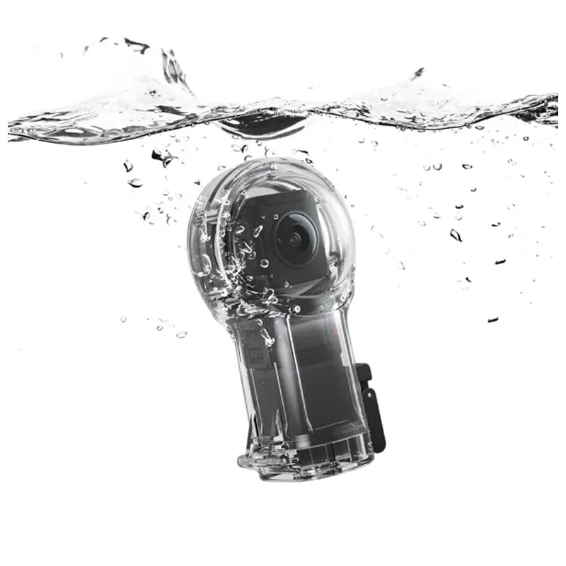 Oryginalny Insta360 ONE R RS 360 Mod Les Vertical Battery / Waterproof Depth 30m Dive Case For Insta360 R/Rs 360 Lens Accessories