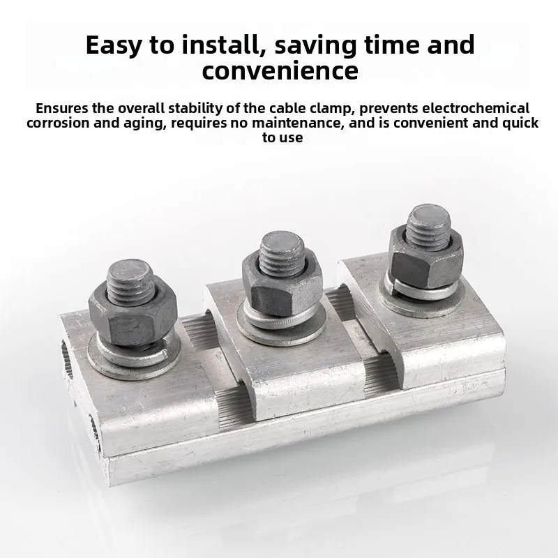 The parallel aluminum wire clamp JBL type cable connector can be made as required view 3
