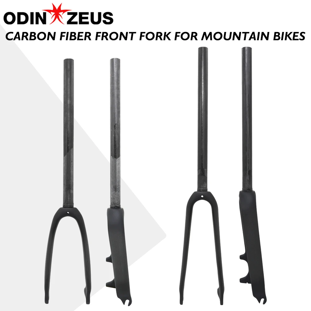 

T1000 Carbon Fibre Bicycle Front Fork 28.6mm 1-1/8" Tube 16/20 Inch Wheel Size Disc Brake Compatible 400mm Length Bike Parts