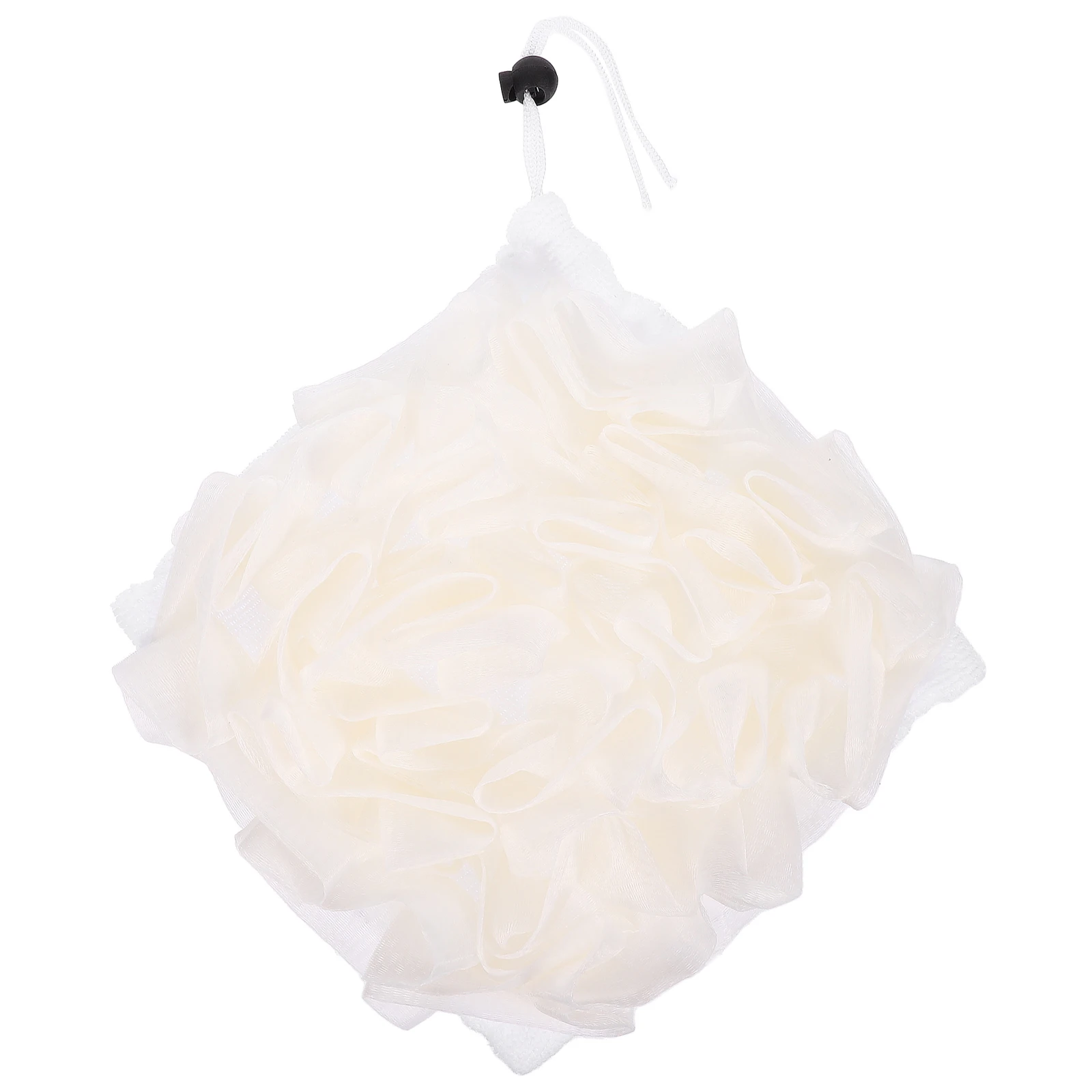 

White Bathing Ball Shower Skin Scrubber Loofah Sponge Body Cleansing Exfoliating Back Wash Soft Lightweight Foam for bathing