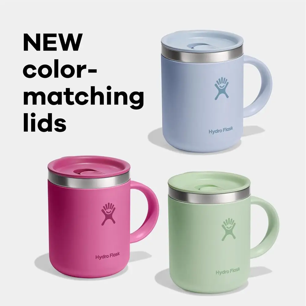 طقم كوب سفر معزول من الفولاذ المقاوم للصدأ، 12 أونصة، مانع للتسرب، غير قابل للانسكاب، إصدار ربطة عنق سوداء