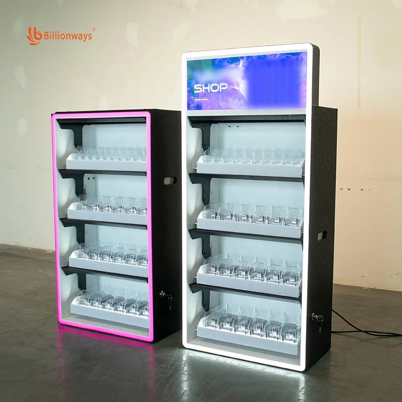 Custom.Customized 3 طبقات LED خزانة عرض ABS البلاستيك متعدد الألوان يعرض محلات الدخان #6