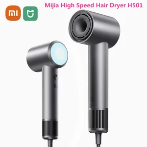 XIAOMI Mijia Pengering Rambut Kecepatan Tinggi H501 1600W Perawatan Rambut Ion Negatif 110000 Rpm Kecepatan Angin 62m / S Versi Kering 220V CN 220V 6 perjalanan pengering rambut penjualan terbaik - №