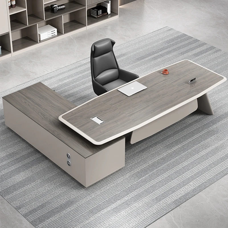 Modern Study Office Desk Drawers Computer Desktops Work Executive Office Desk Studio Mesa Para Compuatador Luxury Furniture