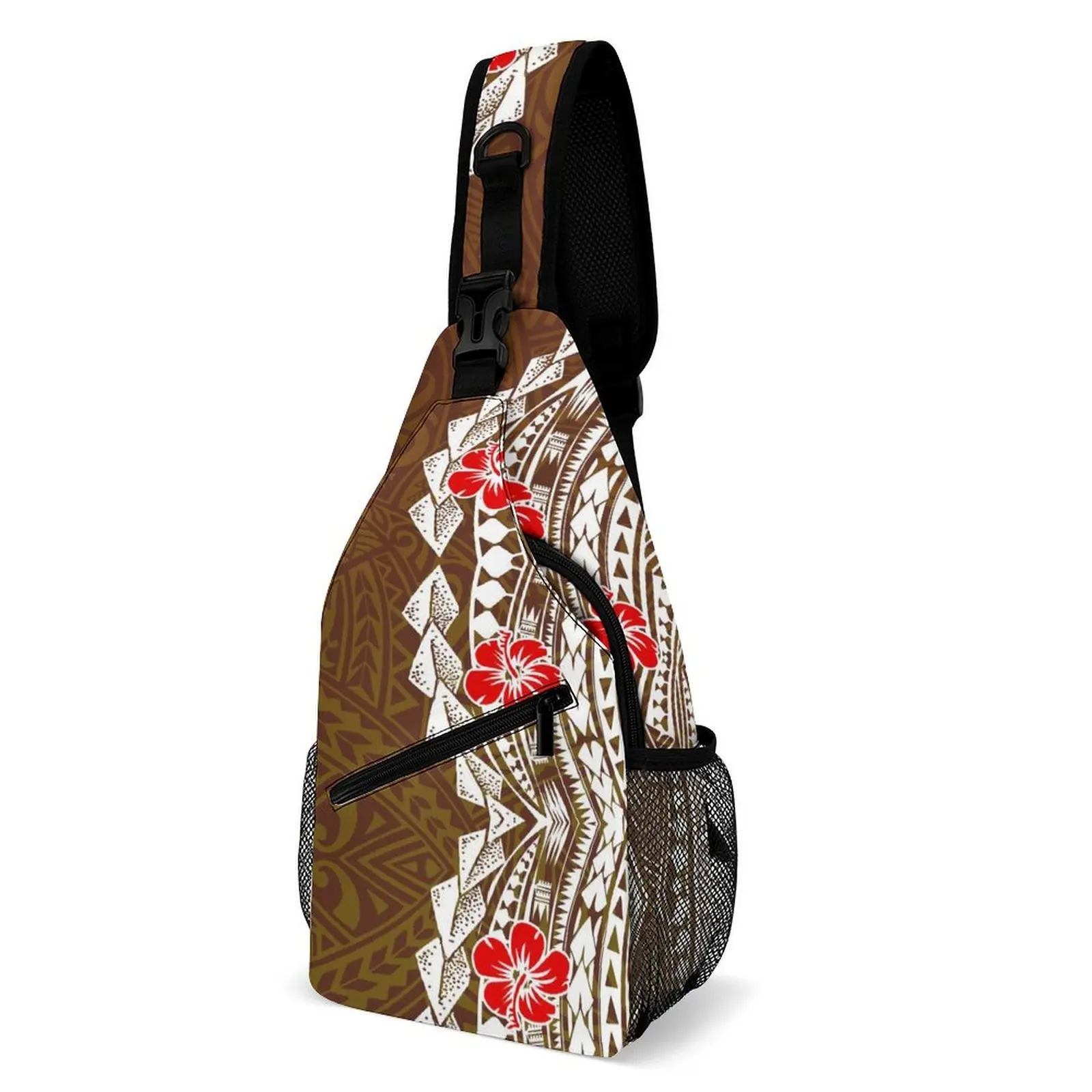 

Polynesian Custom Chest Bag Pattern Tribal Ethnic Style Party Casual Chest Bag Retro Art Design Personalized Pattern Chest Bag