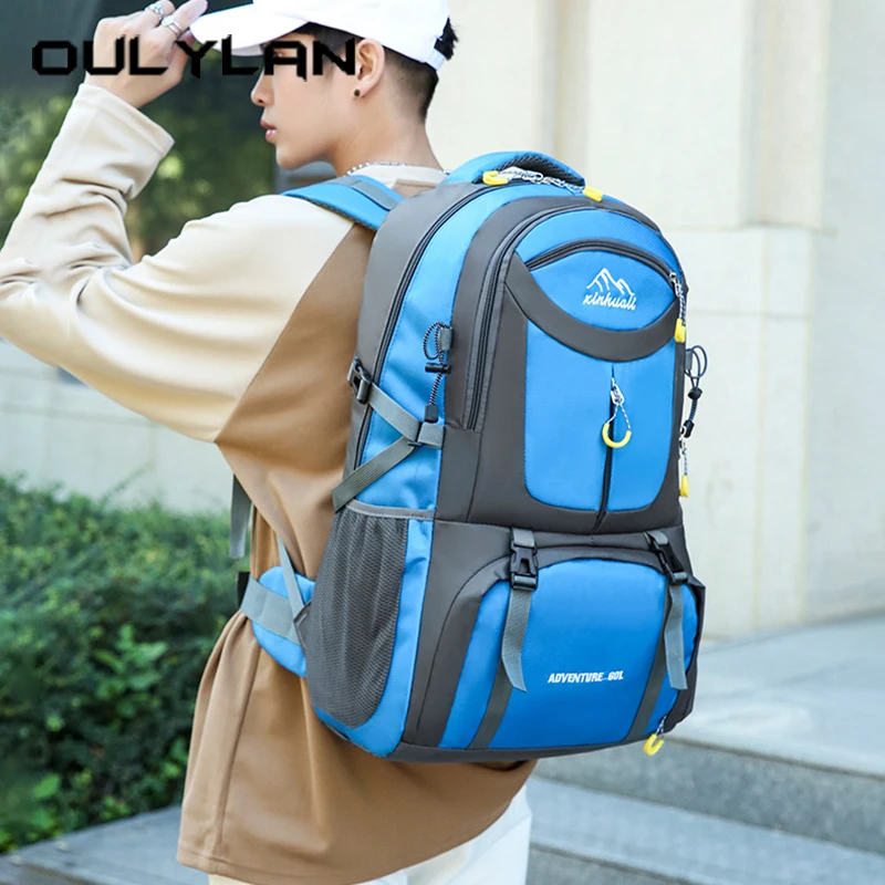 

Oulylan 60L Sports Backpack Outdoor Waterproof Sports Bags Camping Hiking Travel Rucksack Trekking Bag For Universal