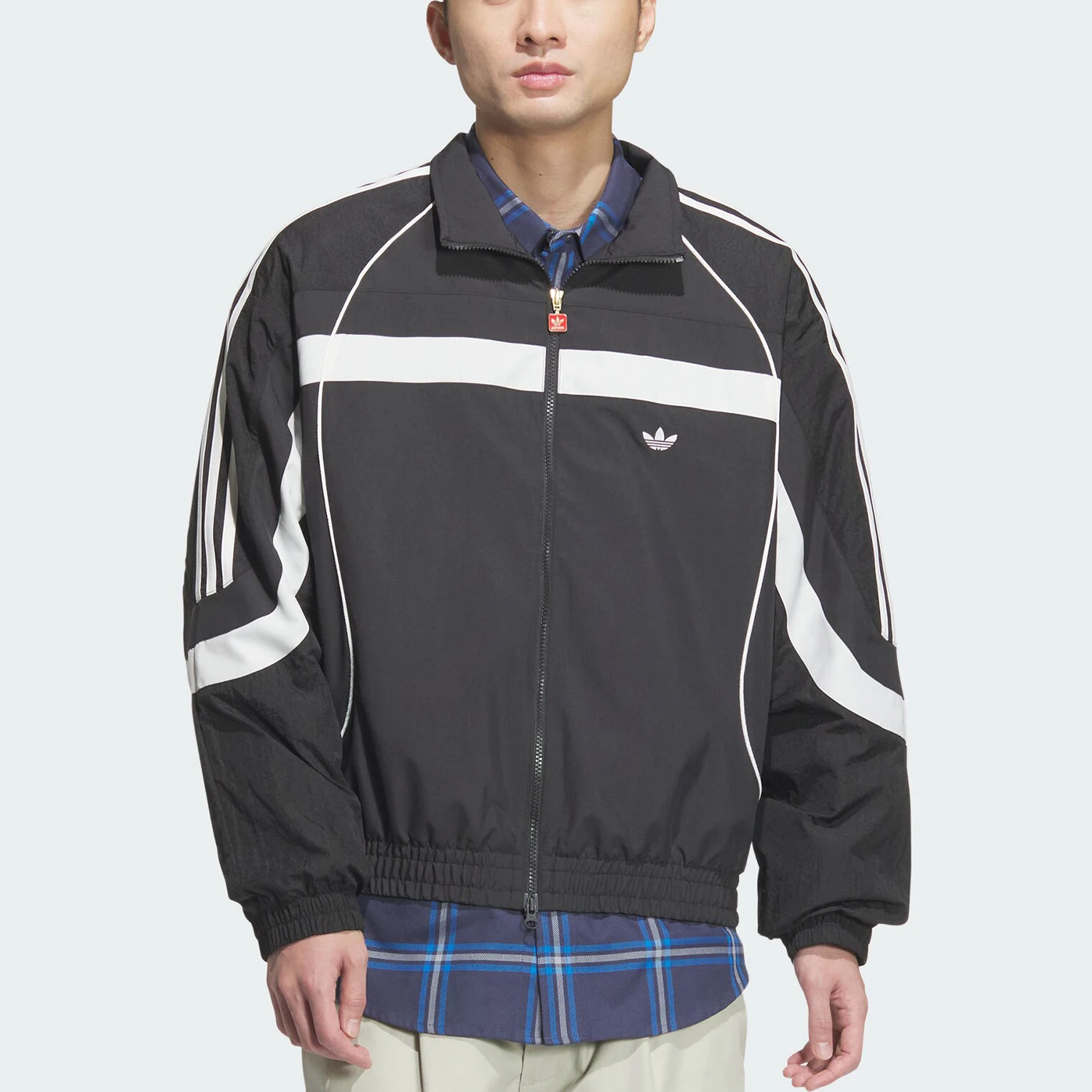 

Adidas Originals Men's Stand Collar Fleece Lined Warm Jacket JN3796