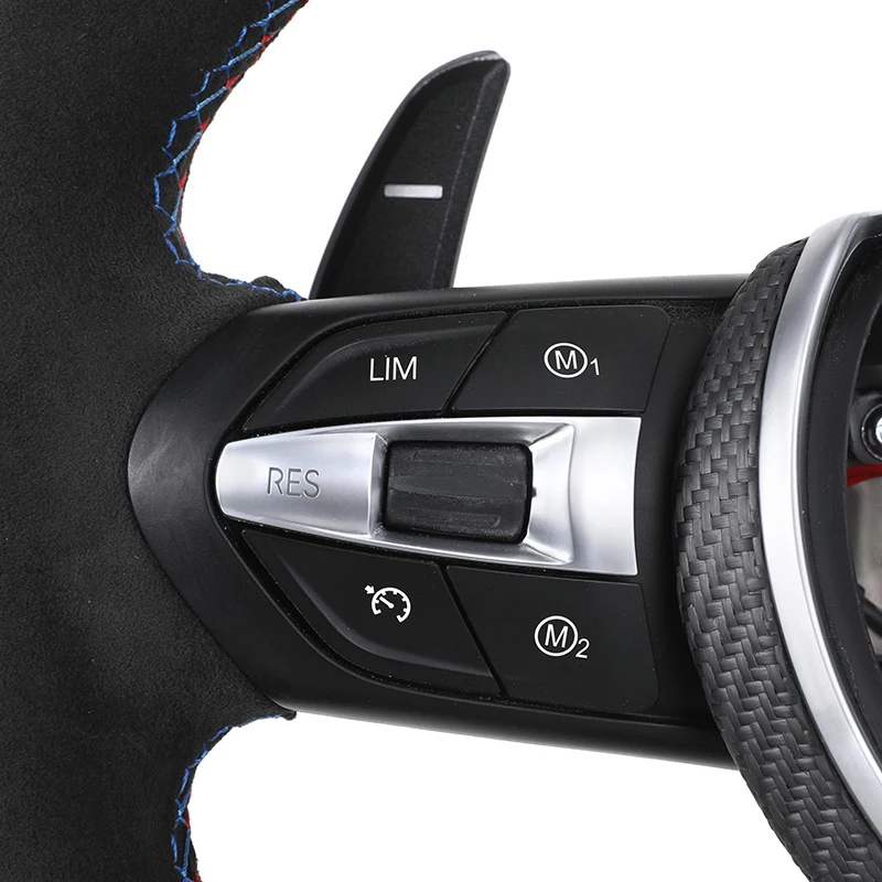 مع الكربون الجاف الكانتارا LED M الأداء عجلة القيادة لسيارات BMW F10 M5 F20 F30 M3 F80 M4 F82 M2 F87 F90 F11 F13 E90 E92