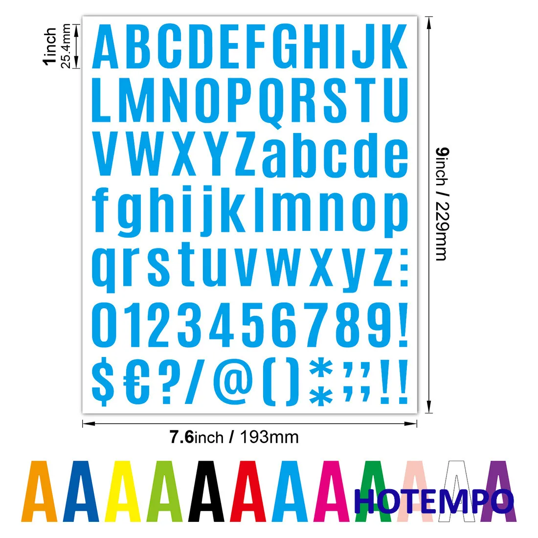 Colorful Number Alphabets Stickers, Scrapbook Planning, Free Combination Words, for DIY Creative Decoration, Funny Vinyl Sticker