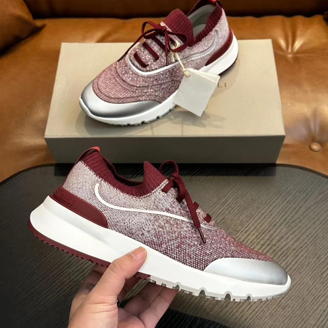 

2026 Knitted Slip On Sneakers for Men Breathable Lightweight Lazy Shoes Fashion Casual Walking Sock Sneakers