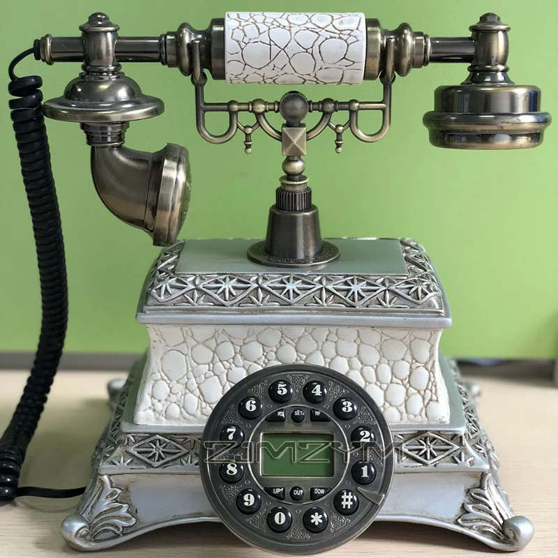 Retro Antique Phone , Plug-in Telephone, Ringtone Adjustment, Phone Number Storage Vintage Phone For Wedding Party Hotel