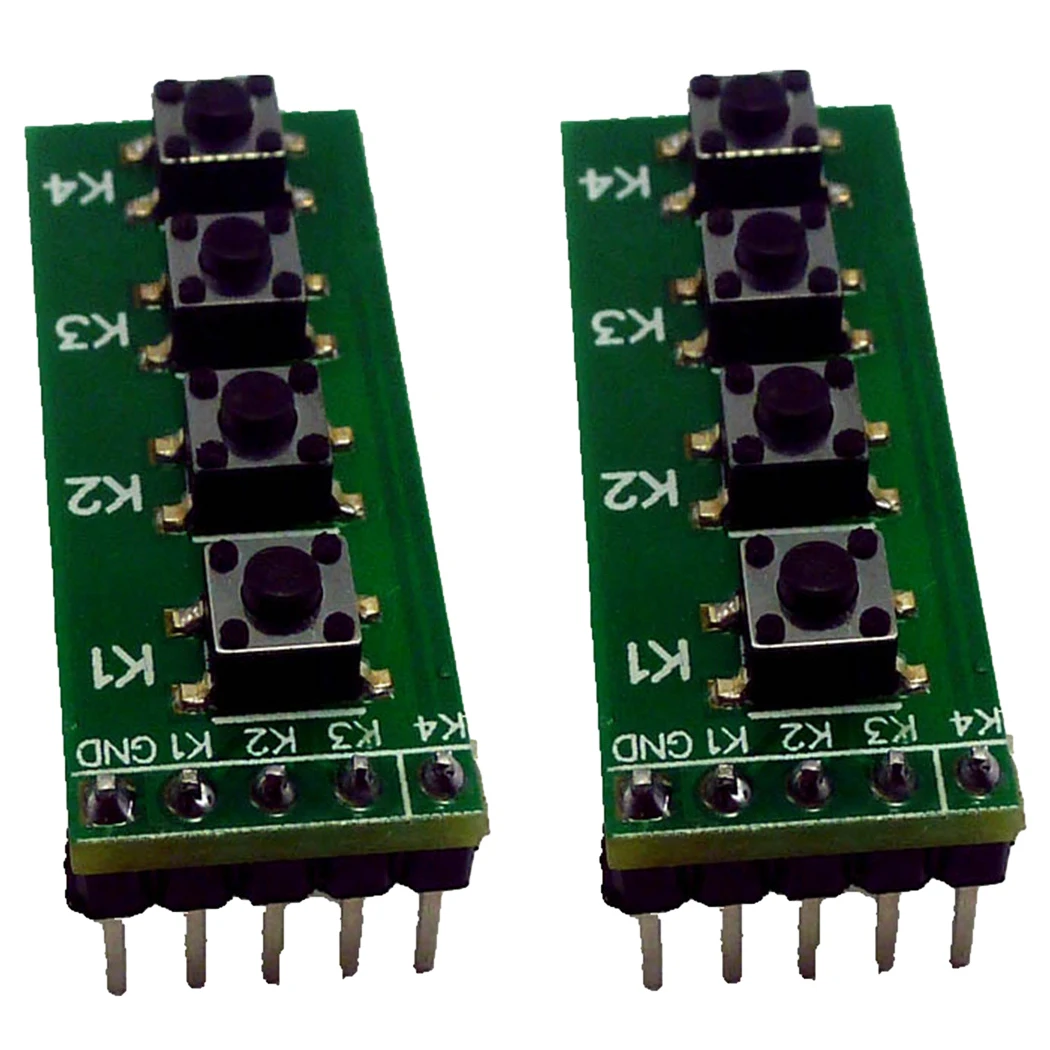 

2 шт., кнопочный переключатель с 4 кнопками, для Arduiuo DC 0-48 В, MEGA2560, DUE Button Breadboard Switch FPGA CPLD STM32