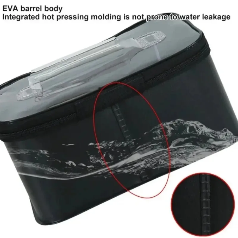 Tragbare EVA-Angelbox, 3L/5L/7L Große Kapazität Aufbewahrung Fischereimer Angelzubehör-Box Robuste Köder- und Zubehörbox – Detail 6