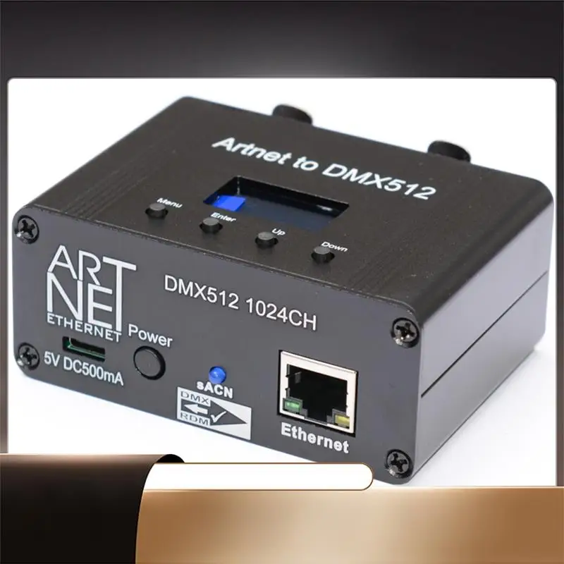 

Интерфейс контроллера освещения Artnet DMX512 Ethernet 2 Universe 1024 Disco, версия RDM/Ascn-X64A