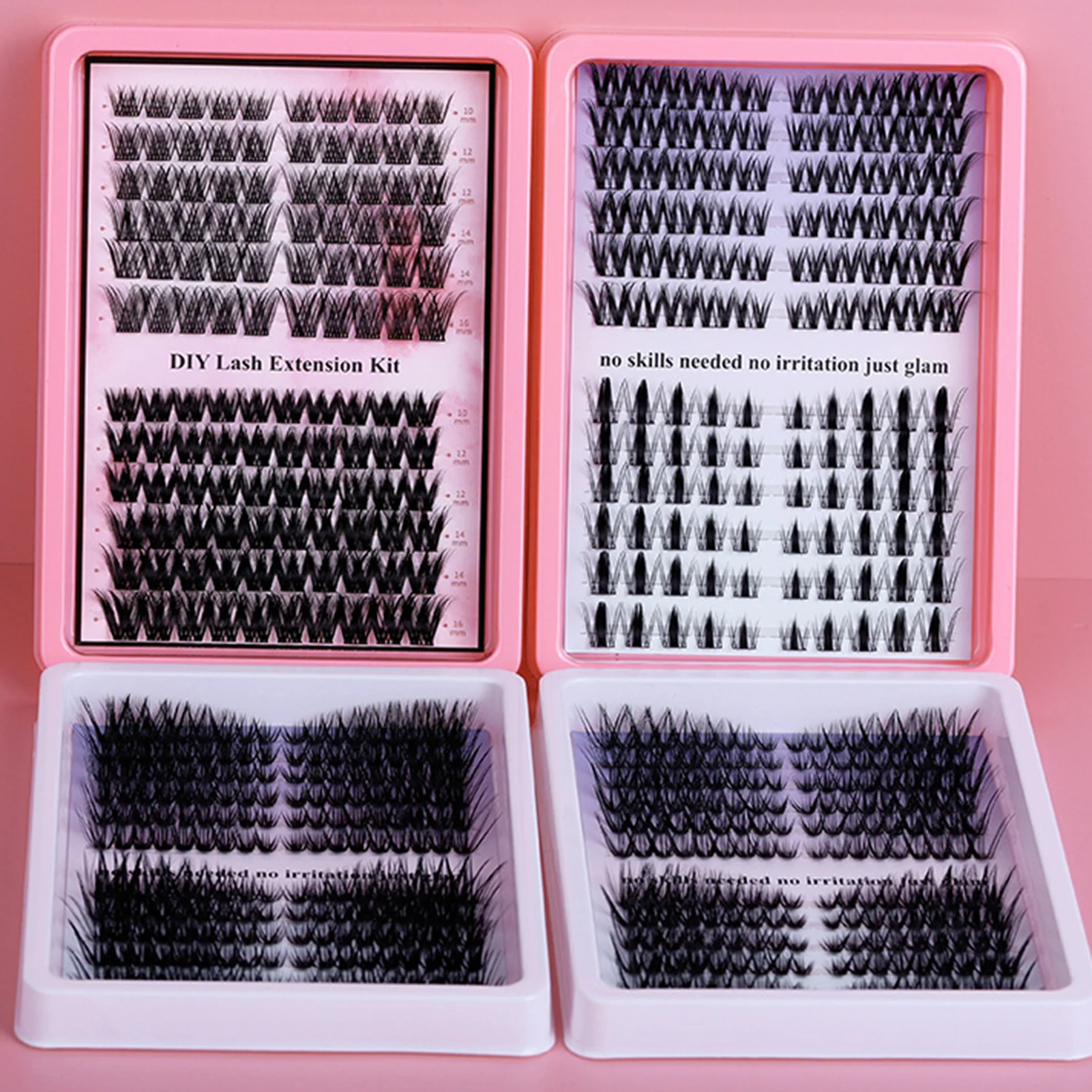 European Vivid Volume False Eyelash Clusters DIY Anime Cosplay Natural Dense Eyelashes Extension for Woman Perfect Eye Makeup