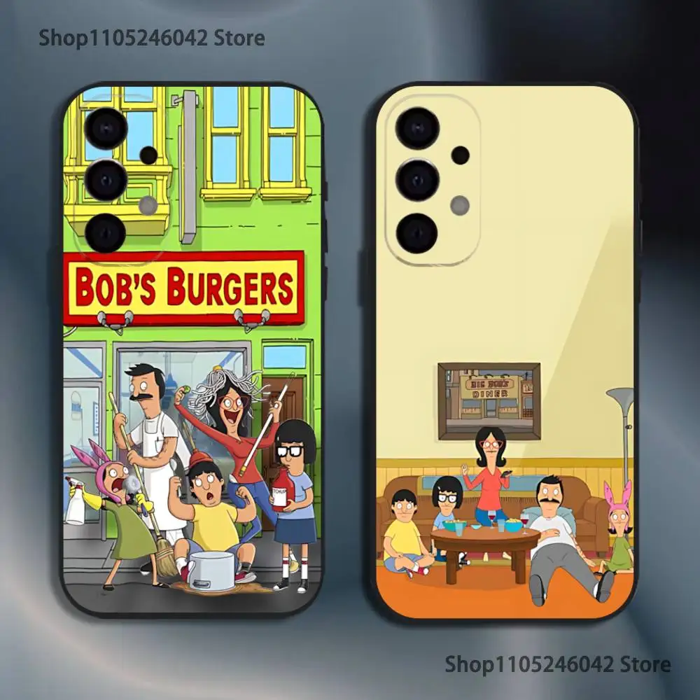 

Anime B-Bobs B-Burgers Shockproof Phone Case For Samsung S25,S24,S21,S22,S23,S30,Ultra,S20,Plus,Fe,Lite,5G Black Cover