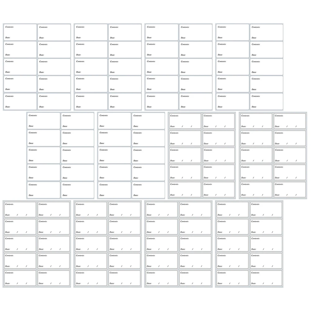 

Freezer Food Labels Detachable Stickers for Kitchen Containers Baby Food Storage Reusable Adhesive Marking Pantry