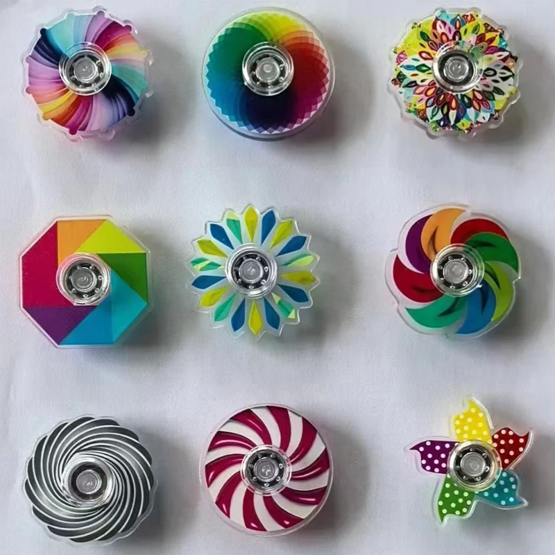 10PCS Fidget Spinners Bulk Ansia ADHD Giocattoli antistress Bomboniere Regali di compleanno per bambini Ragazzi Ragazze Premi in classe