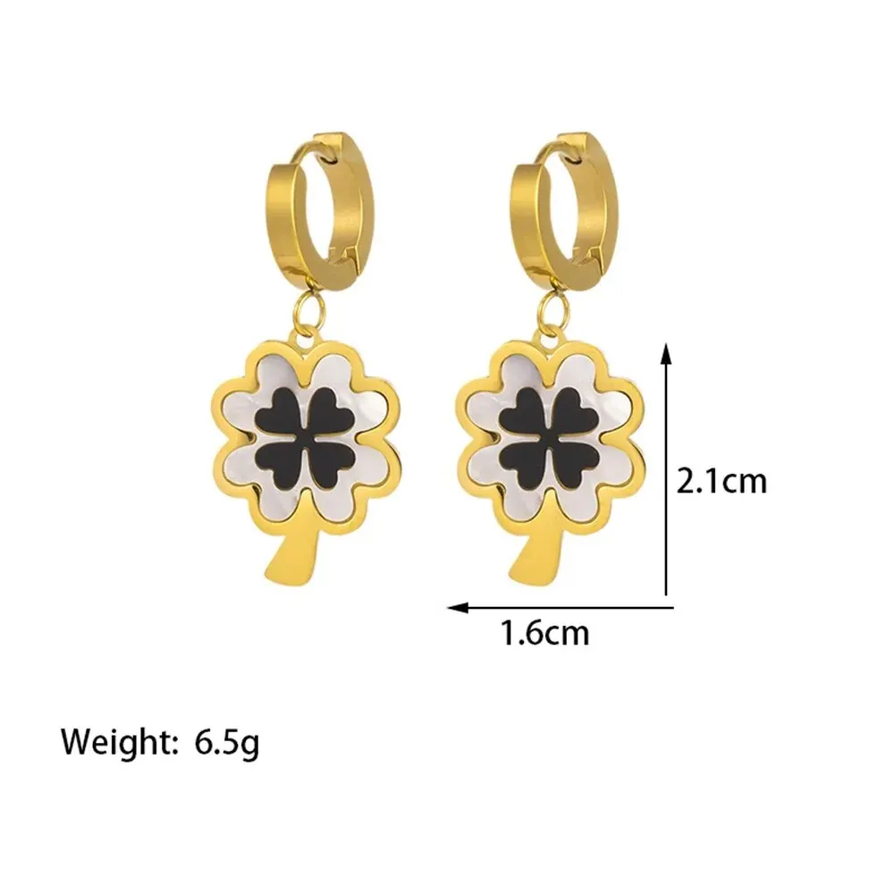 2 PCS Set Metal Leaves Epoxy Earring Necklace Set Shinny Gold Color Metal Heart Fatima Hand Colorful Epoxy Women Jewelry Set