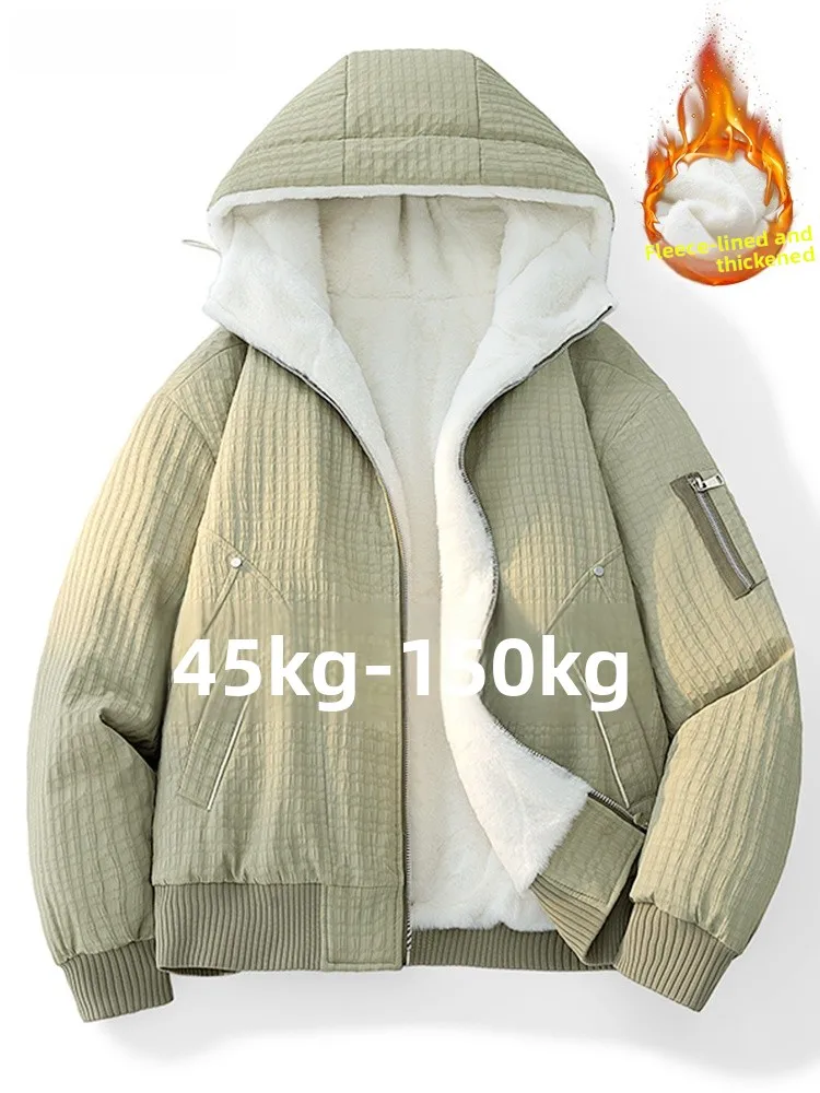 

American Sle Workwear Cotton Jaet Men's Winter Thiened Warm Fce Lined Loose plus Size Men's Outerwear Coat