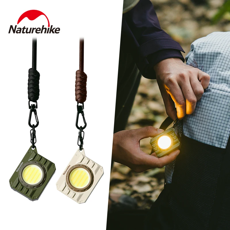 Naturehike Flashlight Portable Mini Light USB Rechargeable Backpack Strap Clip High Bright Waterproof Outdoor Camping Climb Lamp