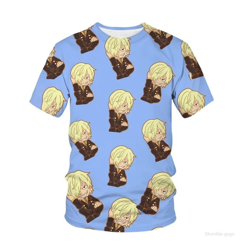 Kids One Piece T-Shirt Robin Simple Print Summer Casual Boys Clothes Girls Short Sleeve Men Jersey