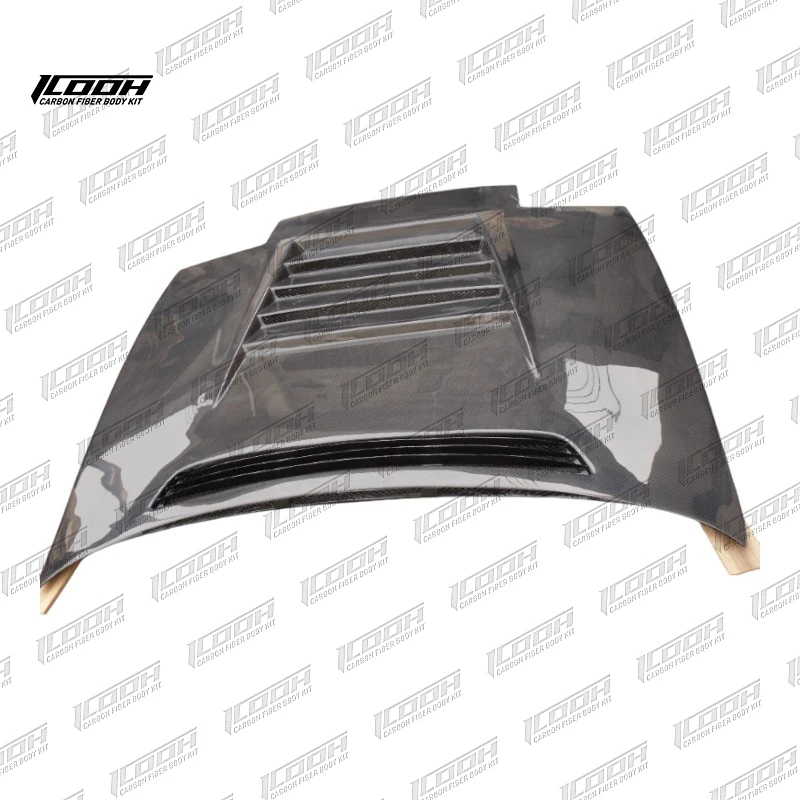 

ICOOH Racing Carbon Fiber Body Kit New Front Engine Hood Bonnet with Vents for Nissan 180SX DAMX