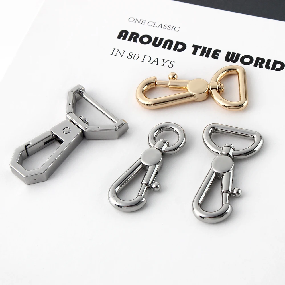 20mm 38mm 51mmHigh quality thick hook webbing trigger snap hooks hard carabines swivel clasp lobster claws Bag Parts Accessories