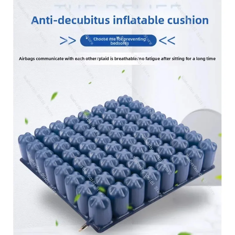 Medical Grade PVC Inflatable Cushion Dual Inflation System Bedsore Prevention Pressure Relief Seat Pad Customizable