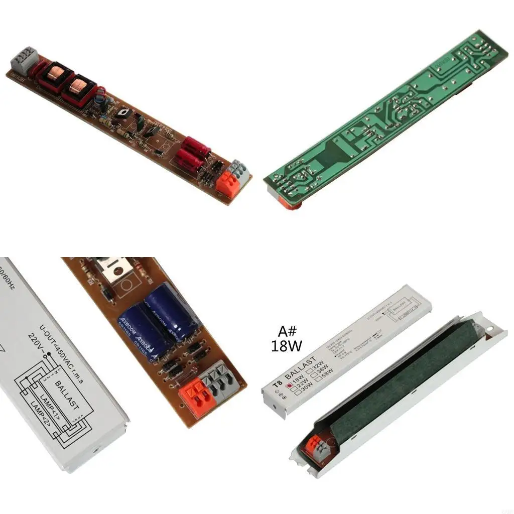 6XDF Wide T8 Electronic Ballast Fluorescent Lamp Ballast Adapter Electrical Equipment Easy to Install