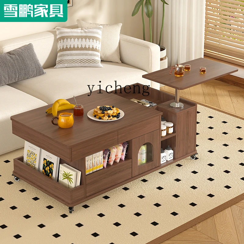 

TWR Vintage Style Adjustable Height Coffee Table Dining Table Foldable Height Adjustable Coffee Table