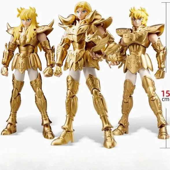 Original Blokees Saint Seiya Building Block Figure Toys Scorpio Aiolia Milo Leo Aries Mu Action Model Doll Kids Assemble Toys