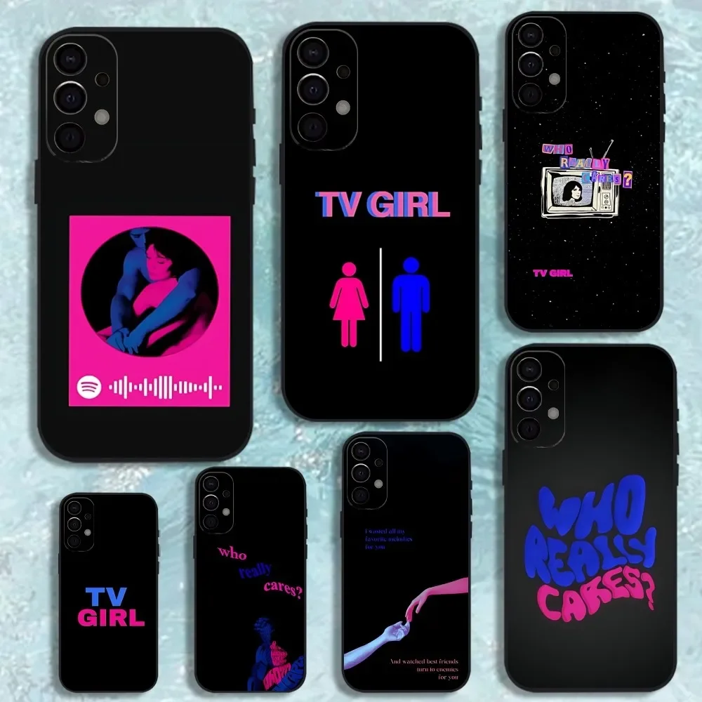 Tv Girl Who Really Cares Phone Case For Samsung S25,S24,S21,S22,S23,S30,Ultra,S20,Plus,Fe,Lite,Note,10,9,5G Black Cover