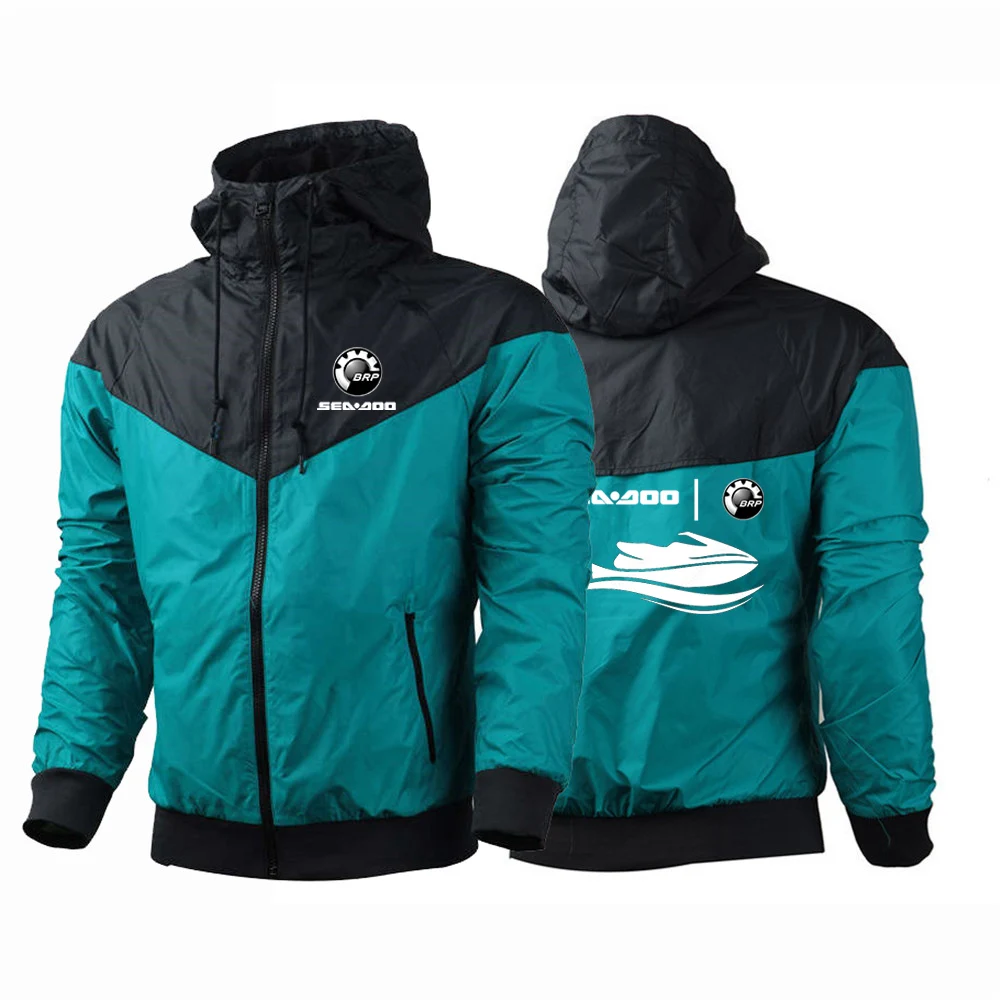 

Sea Doo Seadoo Moto 2024 New Men's Printing Five-Color Windbreaker Spring and Autumn Harajuku Fashion Zipper Jacket Tops