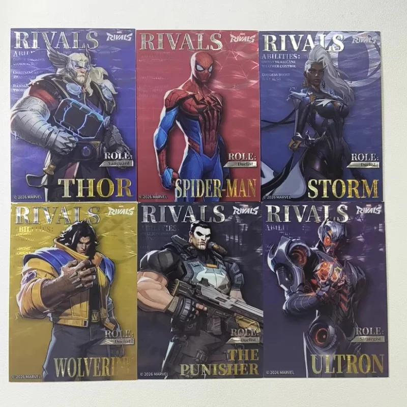 

Оригинальная коллекционная карта Marvel Rivals: Серия «Вечная слава» — Карта с автографом героя (Железный человек, Человек-паук) для торговой игры и коллекционирования