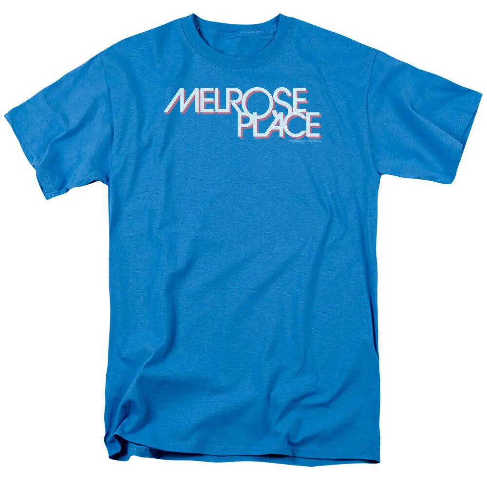 Melrose Place Logo T Shirt Mens Licensed Classic TV Show Turquoise