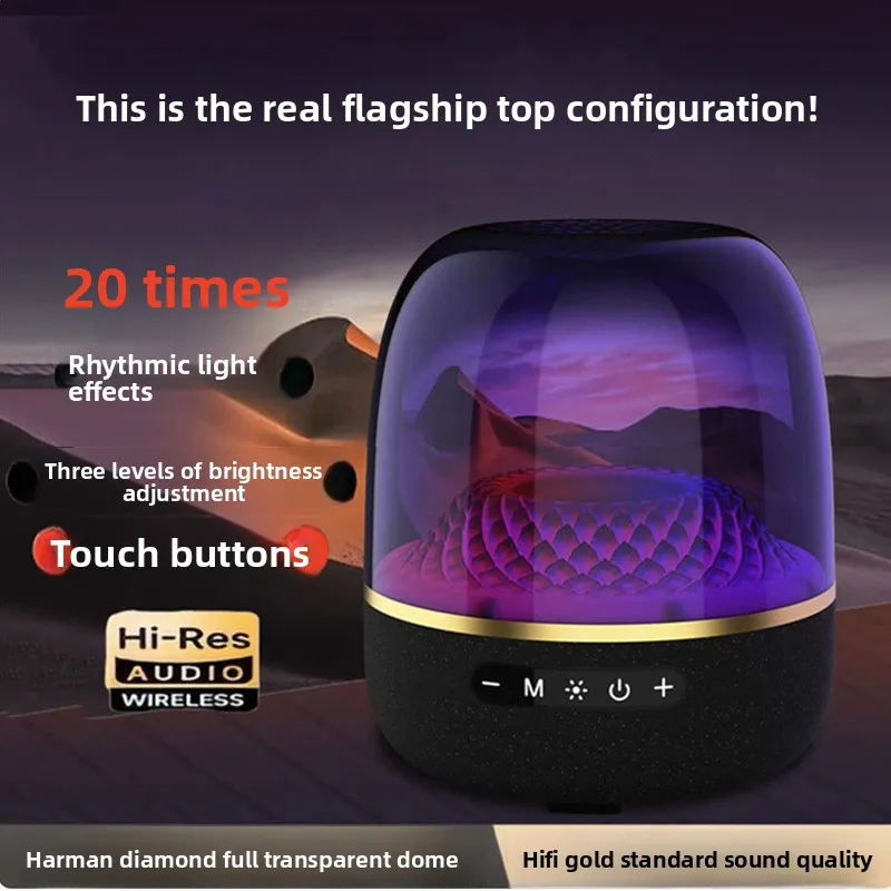 L-98 Glass Bluetooth Speaker - Harman Kardon Golden Edition, Subwoofer, Wireless Soundbar, New Home Model