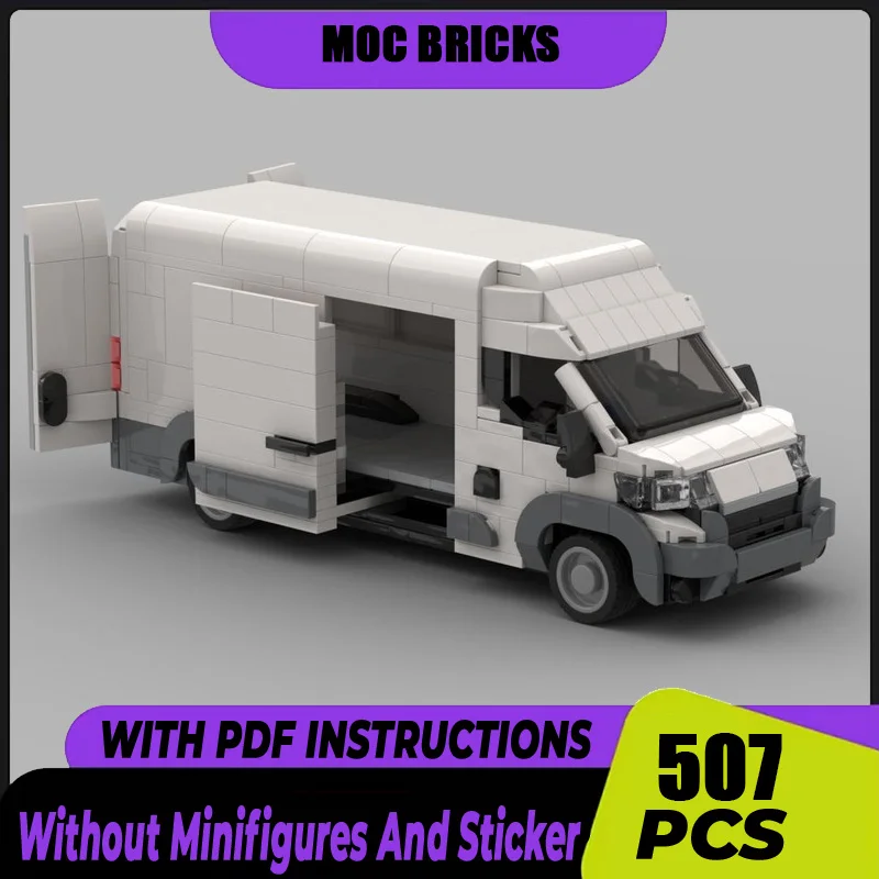 

Urban Truck Model Moc Building Blocks Jumper Jumbo Cargo Van Model Technology Bricks DIY Assembly Construstion Toys Gifts